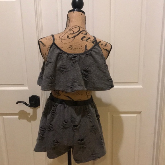 Grey Ripped PJ Sleepwear OSFM - Picture 3 of 4